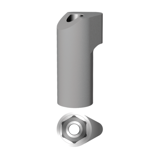 Scanbody engaging conical abutment